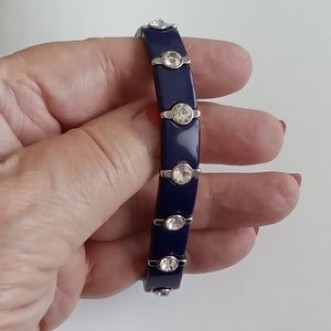 Lia Sophia Cobalt Bling Stretch Bracelet